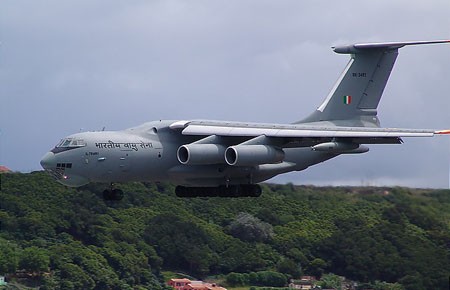 Máy bay tiếp dầu IL-78 của Không quân Ấn Độ.